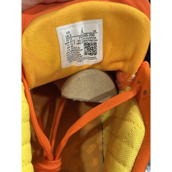 NIKE AIR JORDAN XXVIII 38 LOW "HEIRESS" TAXI-YELLOW SIZE 13 Men’s 14.5 W - Picture 10 of 12